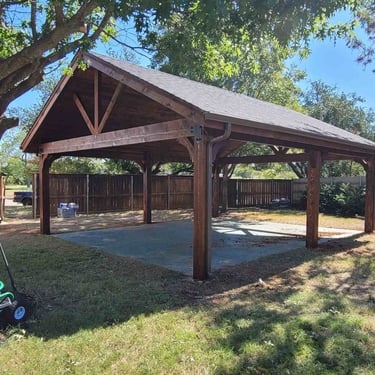Massive Cedar Patio at the Backyard