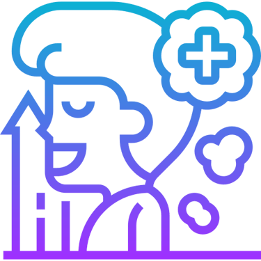 a man with a brain map of a brain