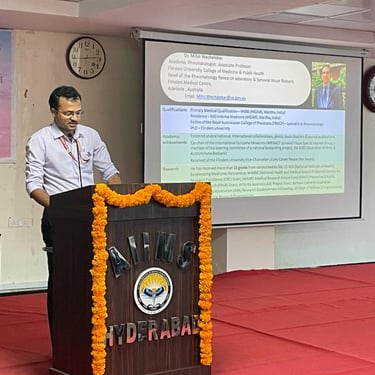 Hosting Medical Seminar at AIIMS Bibi Nagar, Telangana.