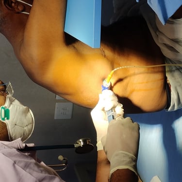Treating Patient.