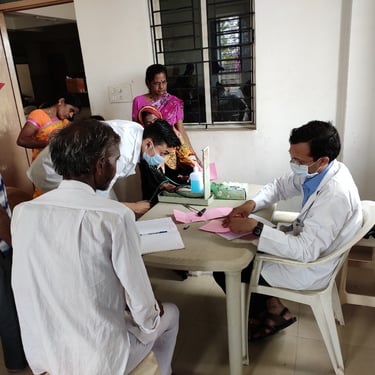 At Medical camp.
