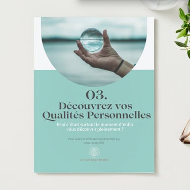 page couverture du cahier gratuit pour l'évaluation des qualités personnelles