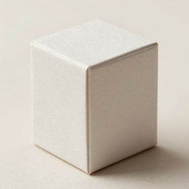 Macro shot of a custom-engineered rigid box with magnetic closure, pristine paper texture, soft studio lighting, neutral minimalist backdrop, 85mm