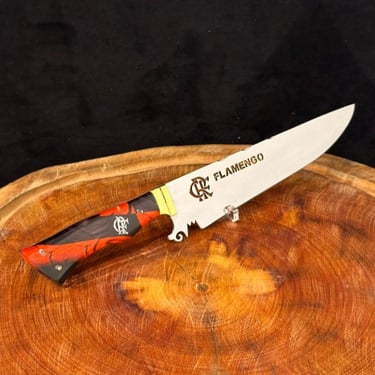 Faca de churrasco lâmina nó espanhol