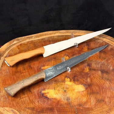 Faca javalizeira lâmina inox e carbono