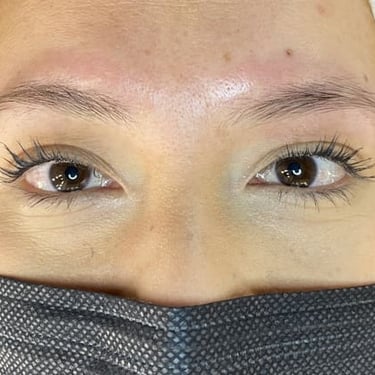 Antes de micropigmentación ceja mujer