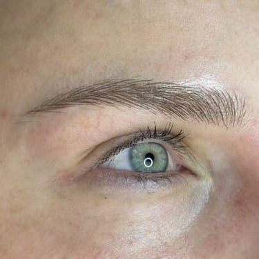Micropigmentacion de cejas close up