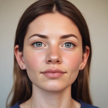 woman wearing black crew-neck shirt