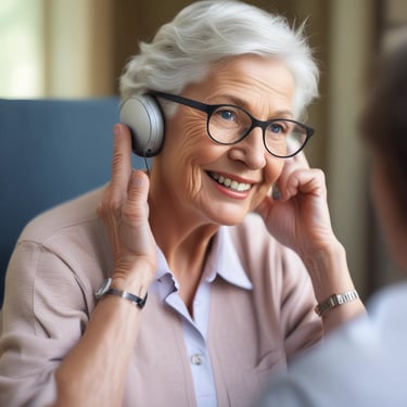 woman wearing black crew-neck shirt