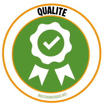 Logo de MaxThomasBois d'une carte de France de la qualité de bois de chauffage