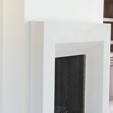 finished fireplace