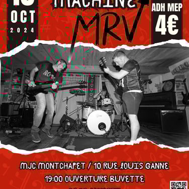 affiche concert MRV mjc Montchapet le 18 octobre 2024 à DIJON