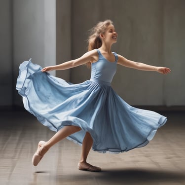 A dancer wearing a beautifully embroidered belly dance costume in soft pink tones.