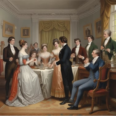 A Regency party scene