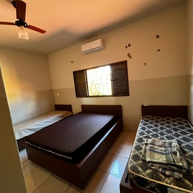 Quartos e banheiros do Rancho du Gordo, Rancho para temporada em Miguelópolis SP