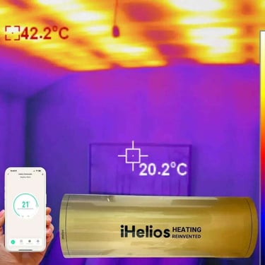 infrared heating film in ceiling