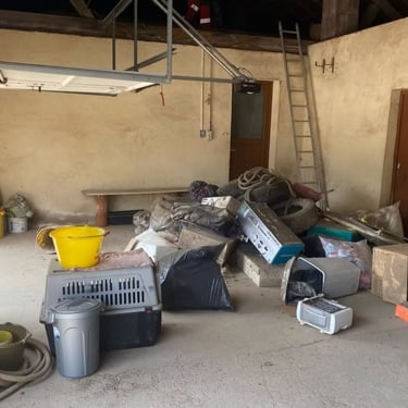 Débarras d'un garage