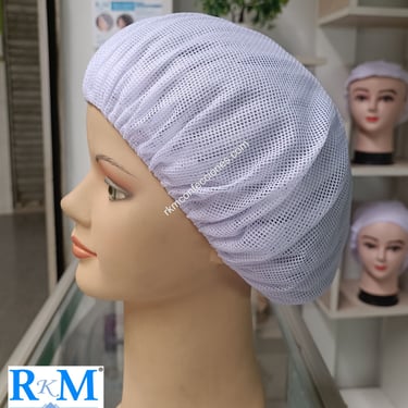Tocas reutilizables blanco -RESISTENTE- Cofias de tela - RKM CONFECCIONES