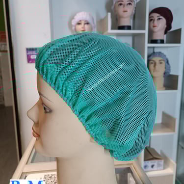 Tocas reutilizables verde hade AZULADO - Cofias de tela - RKM Confecciones