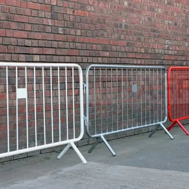 metal barrier powder coated