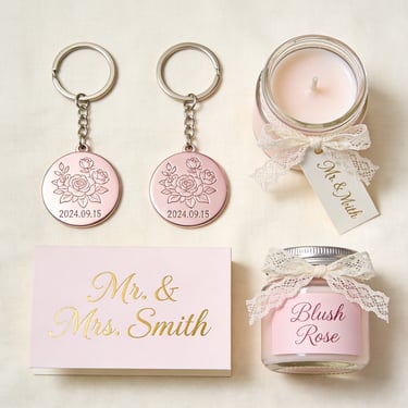 recuerdos nuestra boda kit vela llavero tarjeta