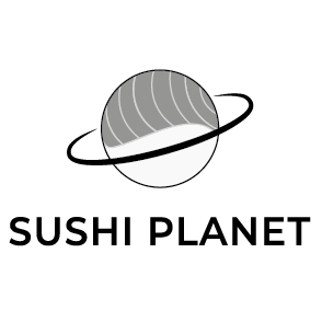 Sushi Planet - logo en noir et blanc