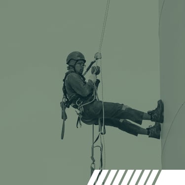 Cordiste en hauteur