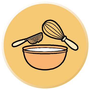 Icono de utensilios de pastelería