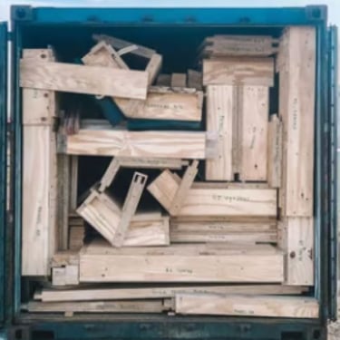 Contêiner com elementos prefabricados no Brasil da casa na Holanda