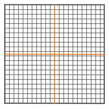Clean geometric vector illustration of a structural grid, stark high-key lighting, minimalist slate and orange accents, precise grid-aligned composition.