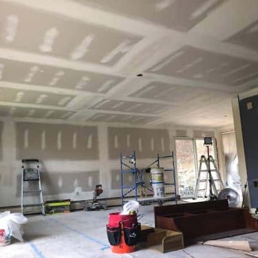 Living Room Drywall in Westfield MA