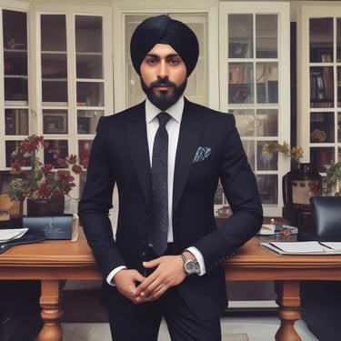 Photo of a professional woman smiling in a modern office environment.