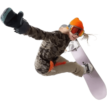 a snowboarder in camouflage gear is shown here