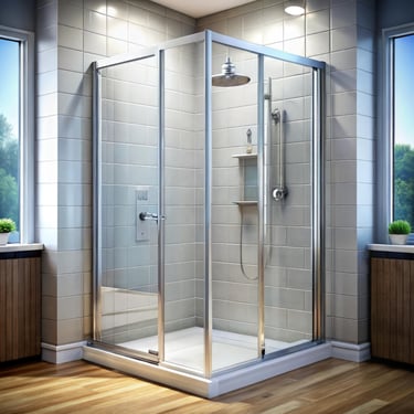 Finished shower tray repair, customer testimonial bathroom