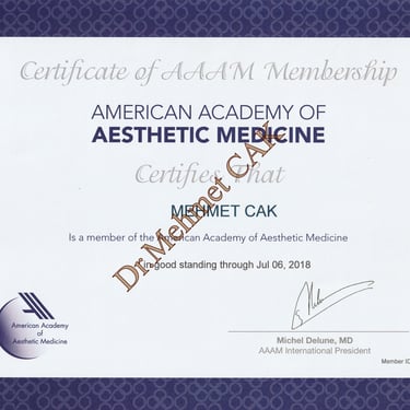 Dr. Mehmet CAK AAAM Membership