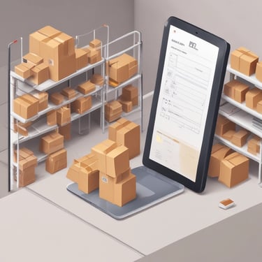 A fleet of modern cargo trucks lined up ready for delivery under a bright sky.