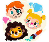 Fun colorful profile picture for face painting company
