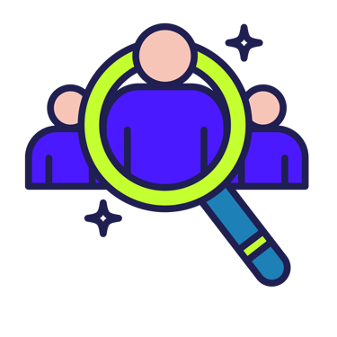 Icon of KPI tracking and recruiter support.