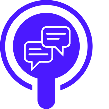 professional recruiter communication icon