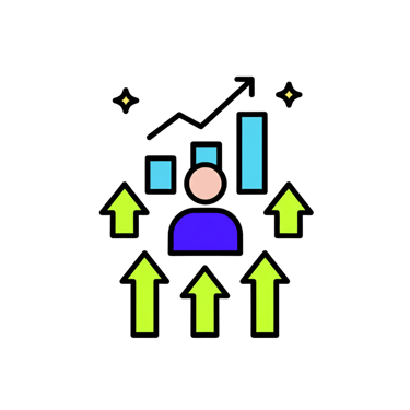 Icon of recruiter training and performance.