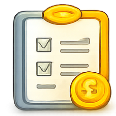 Practical shopping guides and help icon