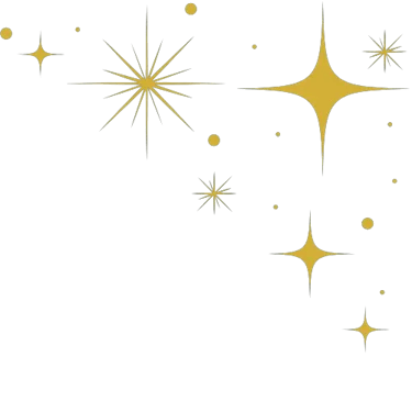 Elément décoratif - étoiles scintillantes- Rubenia Timmerman, auteure.