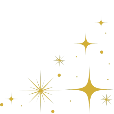 Elément décoratif - étoiles scintillantes- Rubenia Timmerman, auteure.