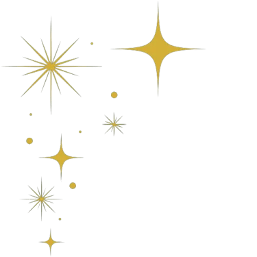 Elément décoratif - étoiles scintillantes- Rubenia Timmerman, auteure.