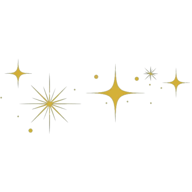 Elément décoratif - étoiles scintillantes- Rubenia Timmerman, auteure.