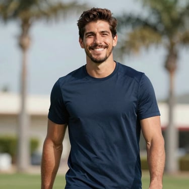 man standing near balcony