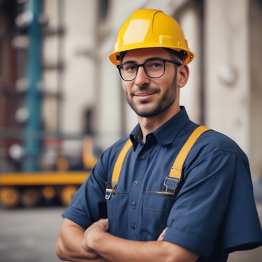A smiling professional shaking hands in a bright office with solar panels visible through the window.