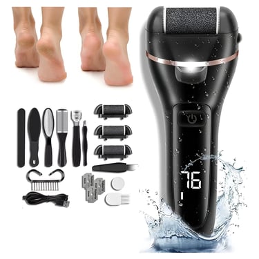 Kit Moedor De Pés Automático Recarregável Usb Lixa De Pé 127/220v