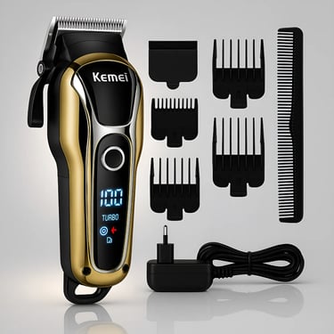 Maquina De Cortar Cabelo Profissional Turbo Sem Fio Original Dourado-escuro 110v/220v