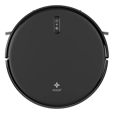 Robô Aspirador De Pó Zuno Inteligente Smart Clean E Passa Pano Mapeamento Da Casa Alexa 24w Cor Pret